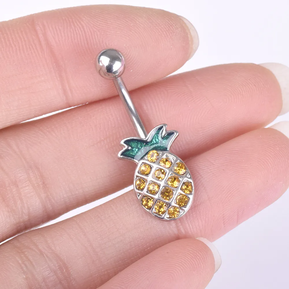Pineapple belly ring on sale
