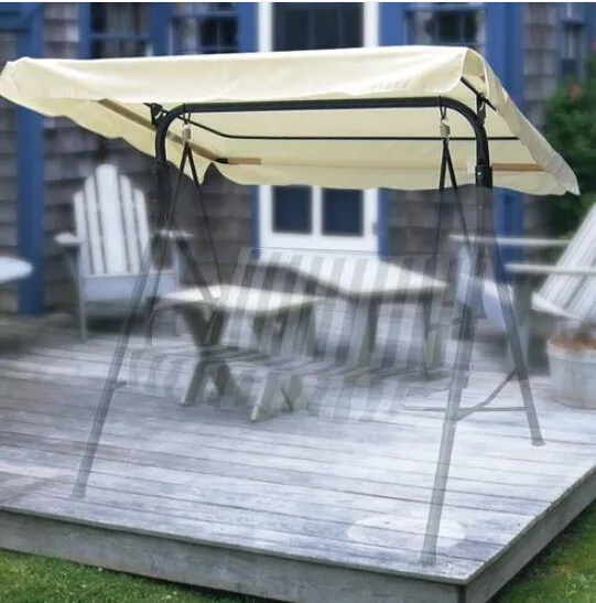 Livraison gratuite en gros offres spéciales Beige Patio remplacement balançoire auvent ombre 194x112 cm