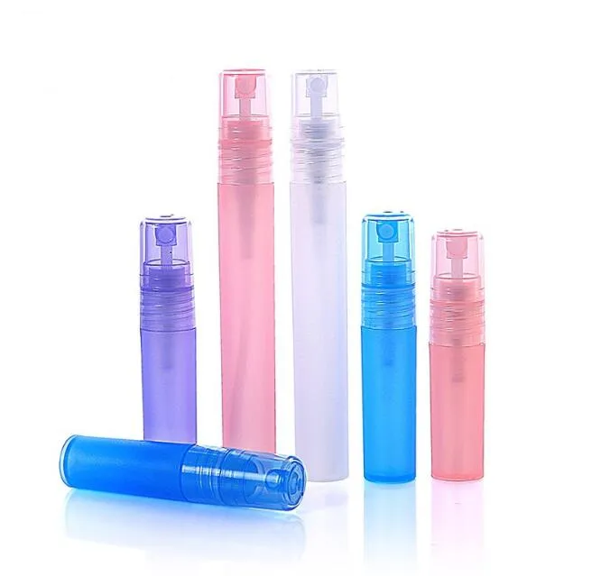 3ml 5ml 8ml 10ml Plastik Buzlu Parfüm Atomizer Sprey Şişe Parfüm Şişesi Kozmetik Konteynerleri Refilled Şişe