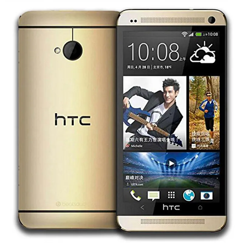 Odnowiony oryginał HTC M7 4,7 cal Quad Core 2 GB RAM 16 GB / 32 GB ROM Android 4.1 WiFi GPS Smart Telefon komórkowy 5 sztuk