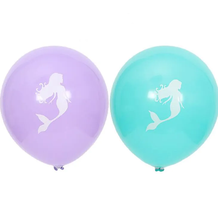 Mermaid Latex Balloon 10 Inch Birthday Party Wedding Beautiful Birthday Party Decorate Balloons Wedding Decorations Festive Supplies LX1951