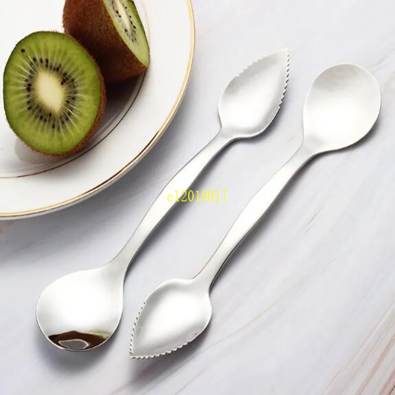 thumbnail image 2 of 6-Piece Stainless Steel Grapefruit Spoons - Serrated Edge Fruit Spoons 6 Inches 2 of 9