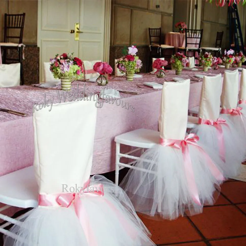 Pink tutu deals chair skirt