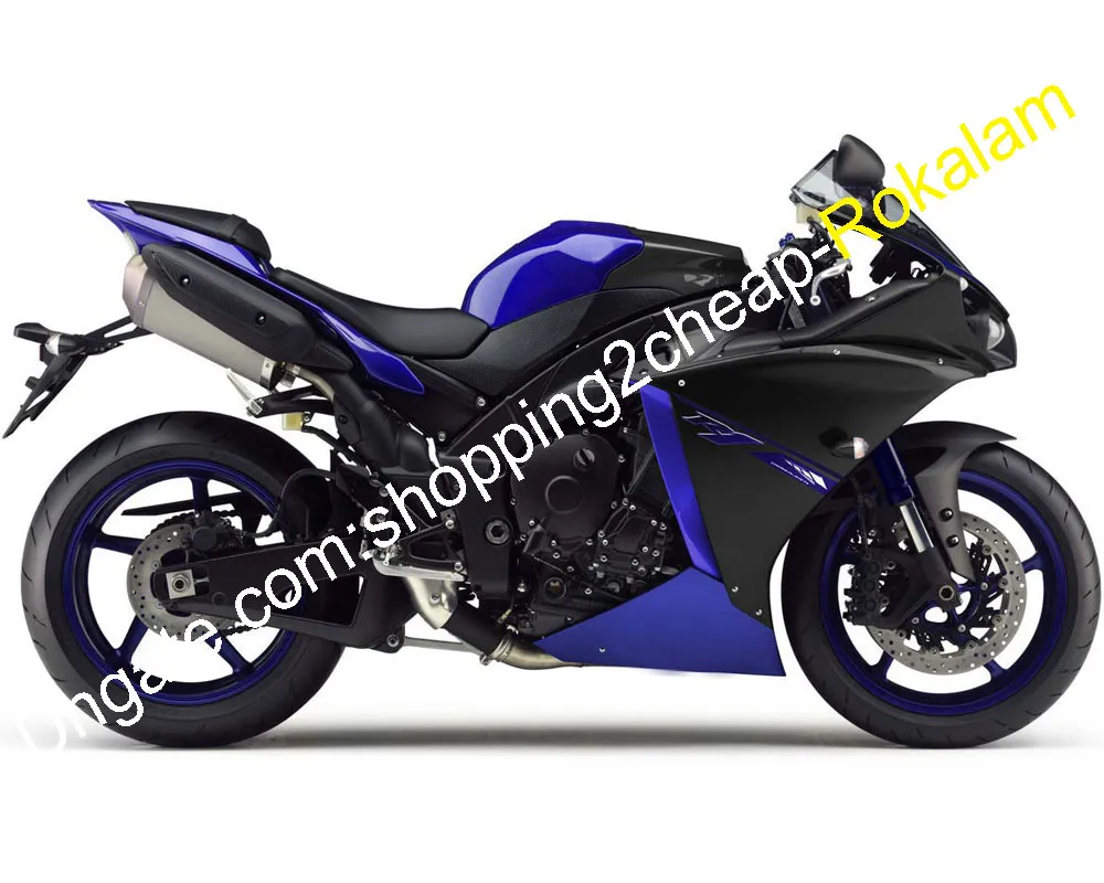 Per Yamaha YZF1000 R1 Parti 2012 ~ 2014 YZF 1000 12 13 14 YZF-R1 Nero Blu Sport Kit carenatura moto aftermarket (stampaggio ad iniezione)