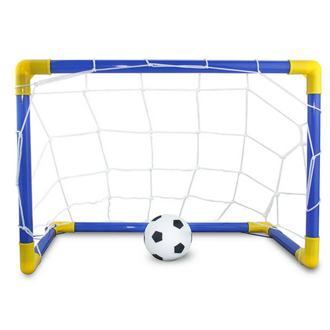 1 Set Porte da calcio sportive per bambini con pallone da calcio e pompa Sport all'aria aperta Pratica Gioco di scrimmage Calcio staccabile Gate251P