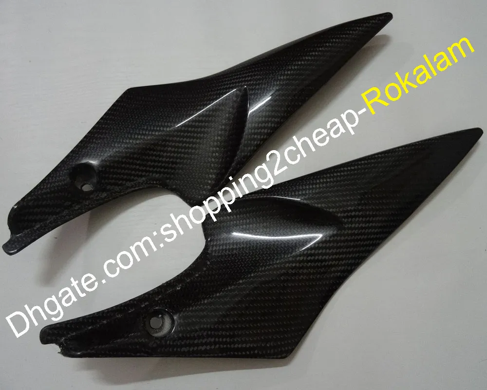 2 x Kolfibertankens sida täcker paneler Fairing för SUZUKI GSXR600 GSXR750 GSXR GSX-R 600 750 2006 2007 K6 Cover Panel