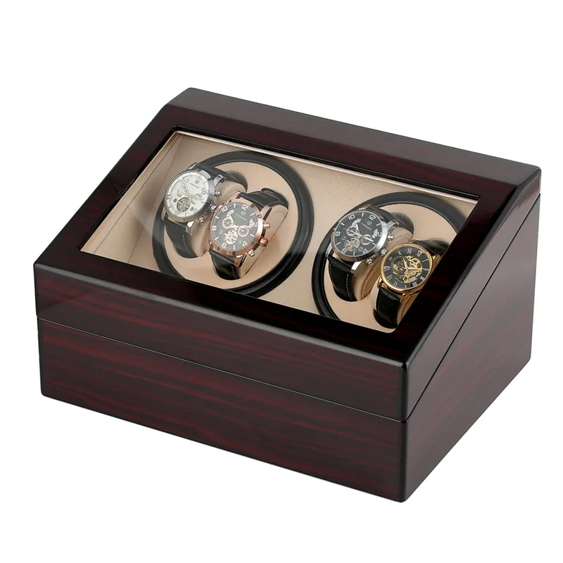 Boîte à Montres Rotative En Métal - Support Et Remontoir Pour Montres Automatiques