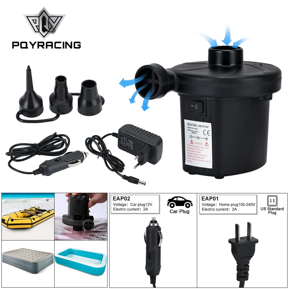 PQY Pompa Gonfiabile Materasso Ad Aria Elettrico Pompa Da Campeggio  Portatile Riempimento Rapido Uso Domestico Auto PQY EAP01/02/03 Da 3,02 €