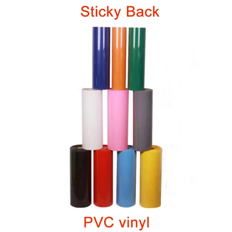 Gratis verzending 1 vel 12 "x40" / 30cmx100cm Sticky Back PVC Warmte Transfer Vinyl Warmte Pers Machine T-shirt Strijkijzer op HTV-afdrukken