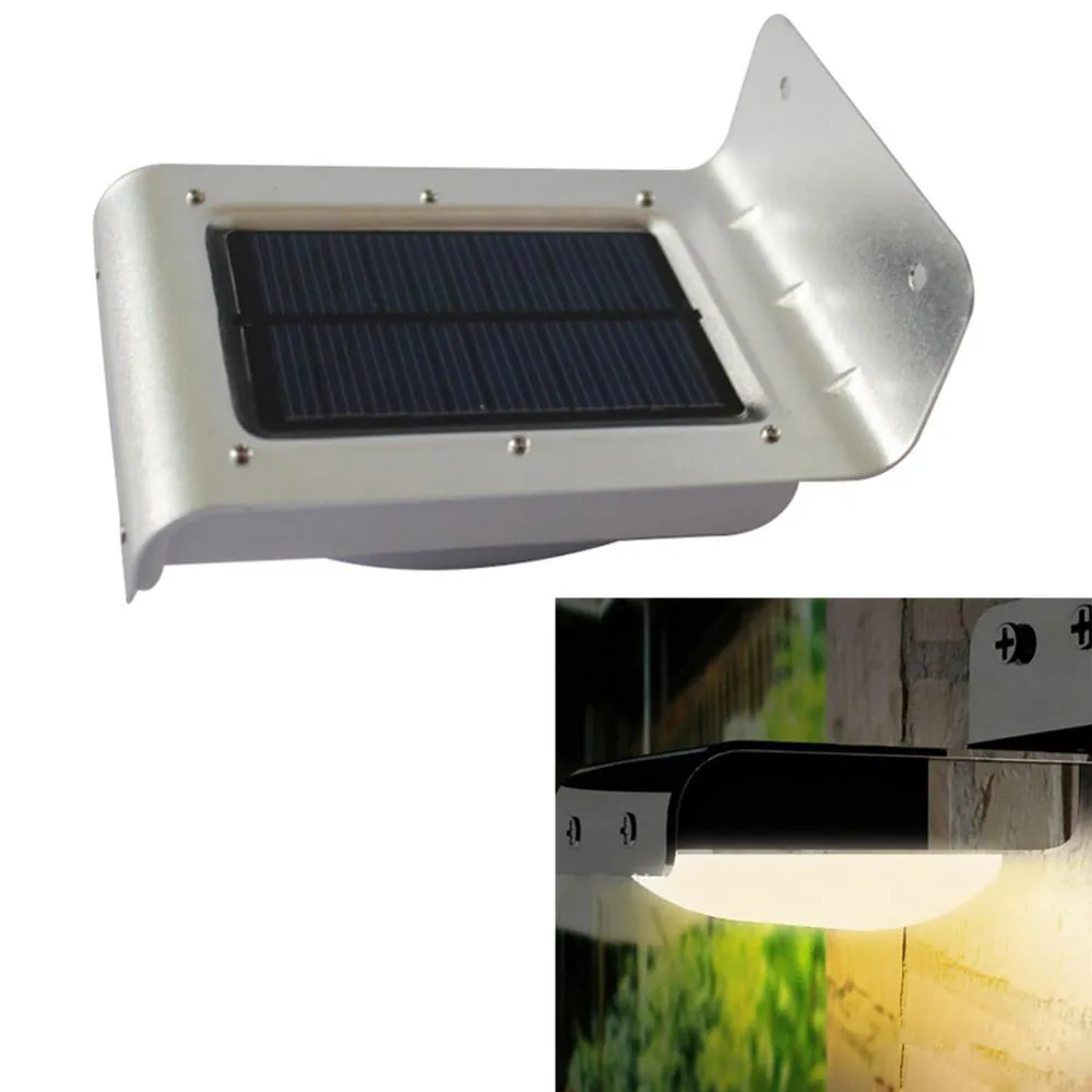 PIR Solarbetriebene LED-Wandleuchte, 16 LEDs/LEDs, Wandleuchte, Strahl/Bewegungsmelder, Bewegungserkennung, Weg, Garten, Hof