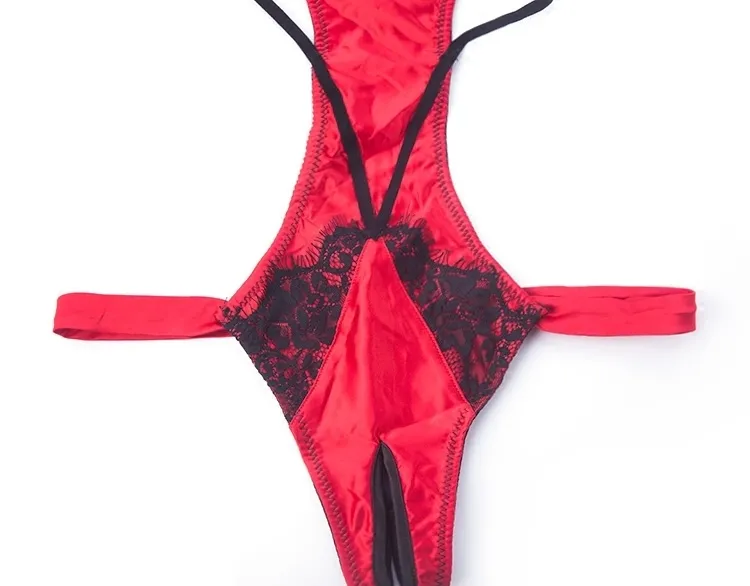 Rote Dessous Sexy Nylon Babydoll: Body Mit Offenem... Von 12,62 €