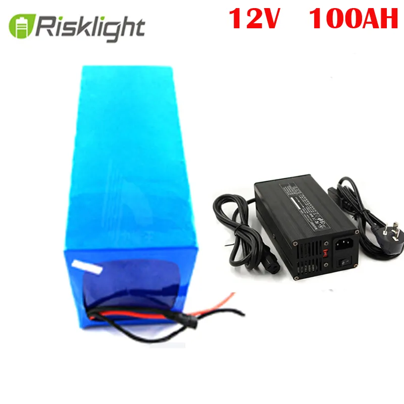 Deep Cycle Battery Pack 12v 100ah Lithium ion Battery for Solar System/Motor Home/Boat/Golf Carts with 10A charger