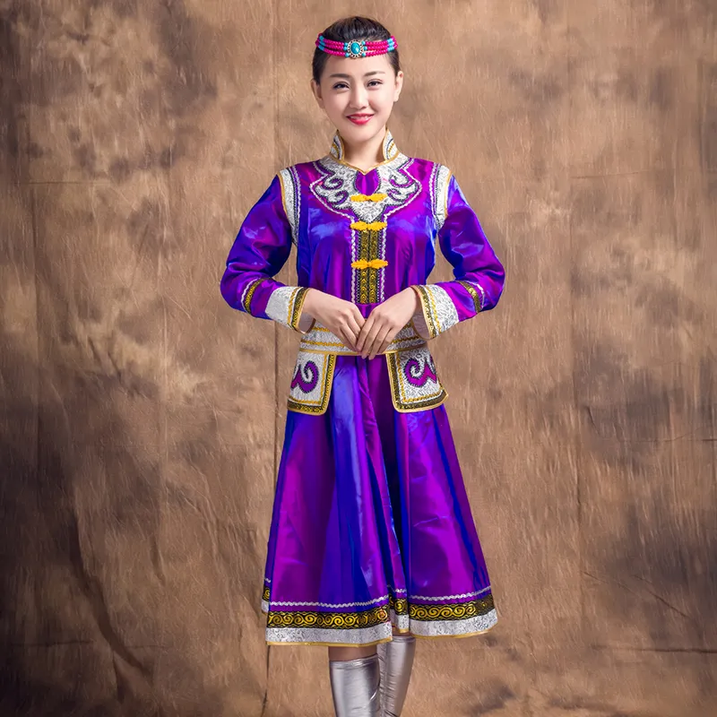 Risparmia alla grande su Donne Di Abbigliamento Mongolo Abito Da Costume Da  Danza Folk Mongolo Per Donne Abito Da Abito Della Mongolia Interiore Retrò 