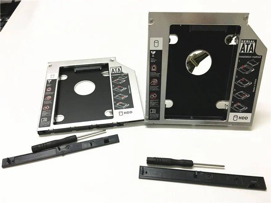 250Set Universal Aluminium 2: a HDD CADDY 12.7mm SATA 3.0 DVD HDD-adapter för 2,5''7 / 9 / 9.5 / 12.5mm SSD HDD Case Enclosure CD-ROM