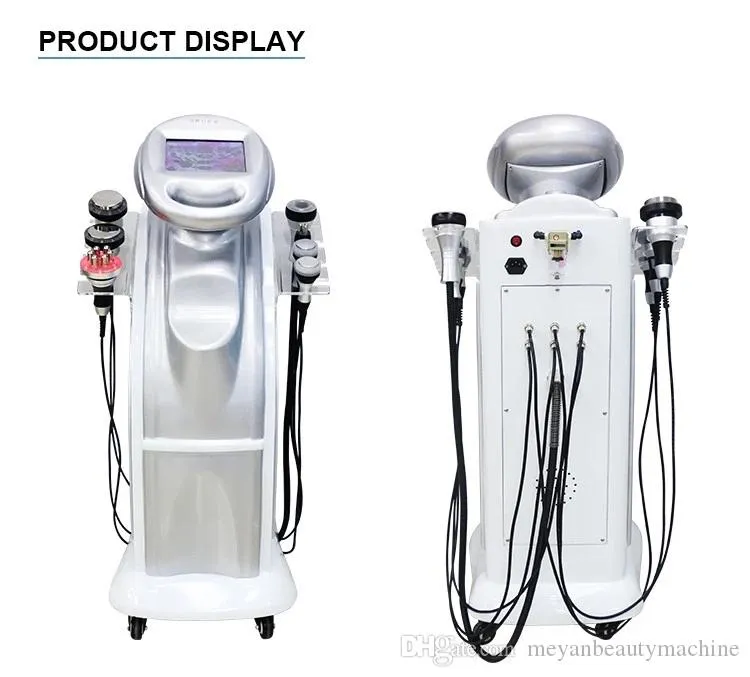 80K Ultrasonic Lipo Cavitation Vacuum Bio RF Corpo di aspirazione dimagrante macchina di perdita di peso con 7 maniglie spedizione gratuita macchina di bellezza