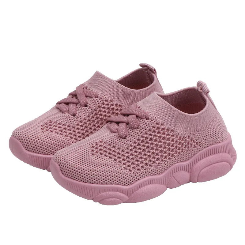Çocuklar Ayakkabı Birinci Walker Kaymaz Yumuşak Alt Bebek Sneaker Casual Düz Spor Ayakkabı Çocuk Boyutu Kız Erkek Spor ayakkabılar