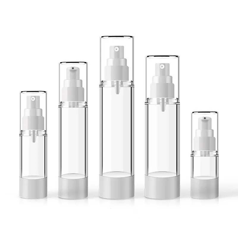 15ml 30ml 50ml 빈 에어리스 펌프 병 여행 로션 펌프 용기 / 에어리스 로션 원자로 디스펜서 리필 형 화장품 스프레이 병