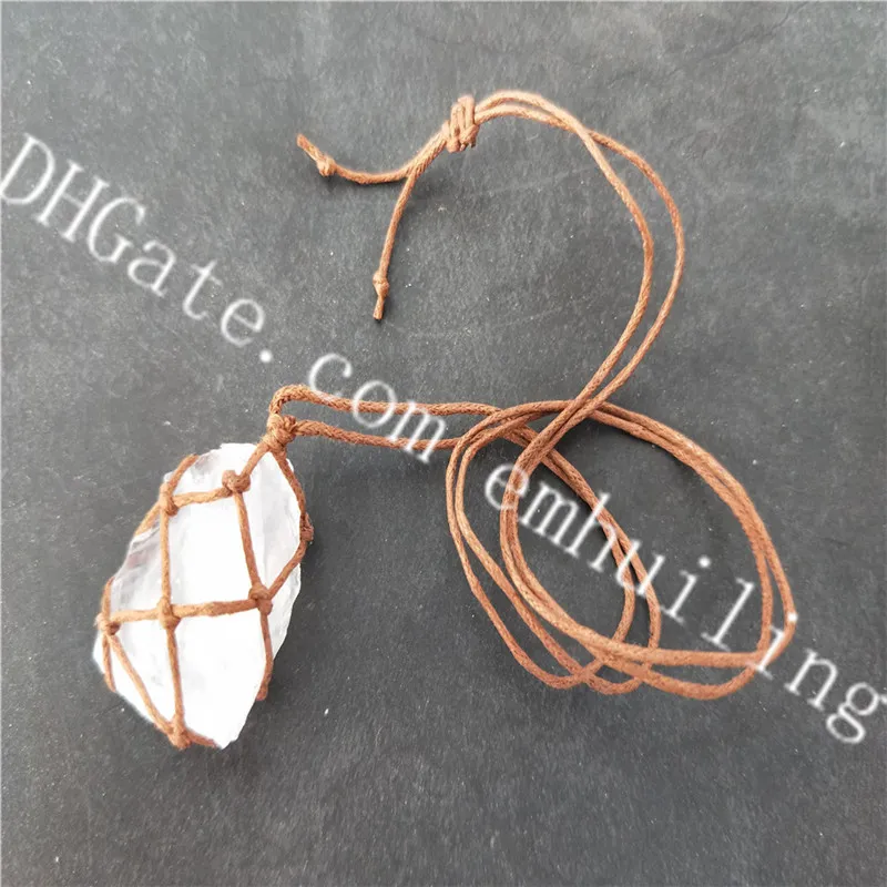 Mediterranean White Rock Pendant Wire Wrapped Necklace | eBay