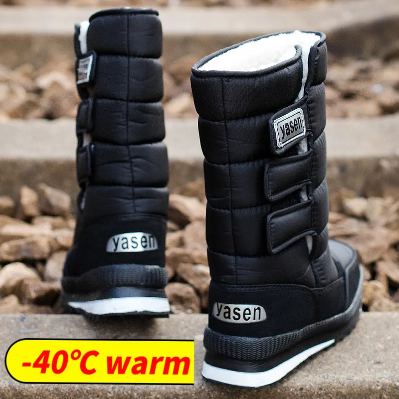 Waterproof Mens Winter Snow Boots Mens Waterproof With Fur Lining, Slip  Resistant Platform, Thick Plush Lined, Warm And Plus Size CJ191205 From  Quan06, $25.08