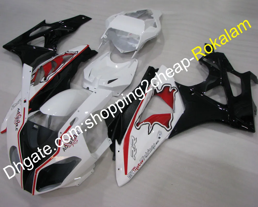 BMWフェアリングS1000RR部品S1000RR S1000RR 2010 2011 2011 2013 2014 2014 2014 2014人気のオートバイカウリングセット赤ホワイトブラック（射出成形）