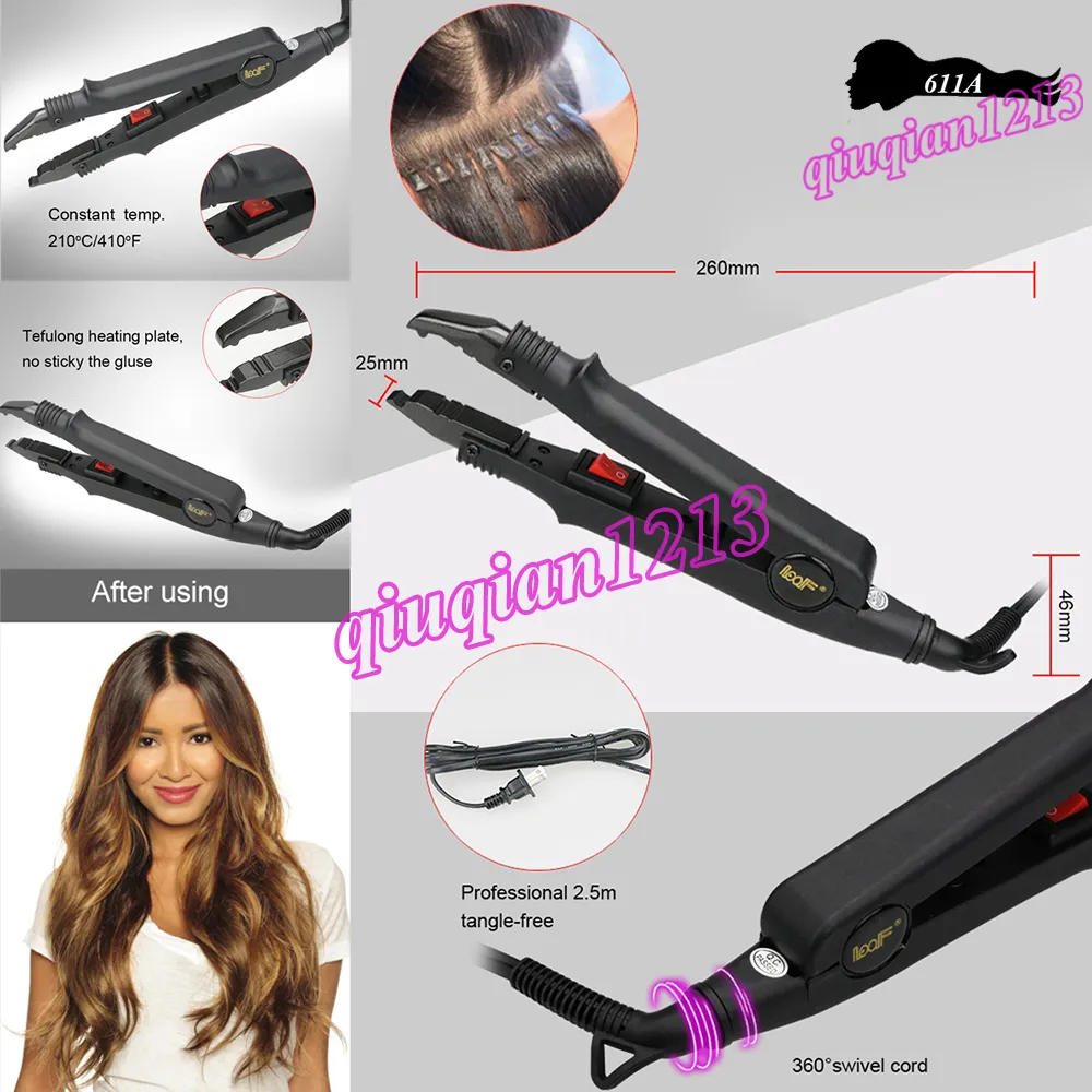 Professional Hair Extensions Connectors Constant Temperature Fusion Iron Heat Wand Connector Salon Use Equipment Hairdressing Styling Tools