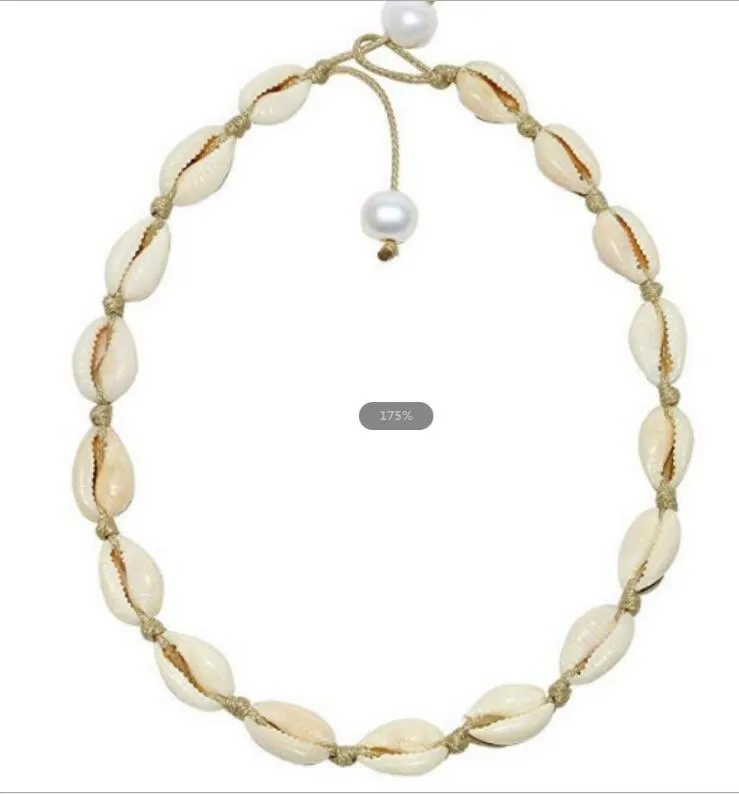 Collana Girocollo Di Conchiglia |Collana Di Coppia Di Perla Bianca Nera Fatta A Mano Le Donne Da 1,14 € | DHgate