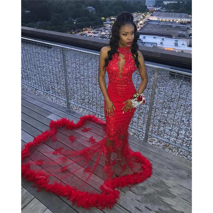 Red Lace Satin Mermaid Prom Dress Plus Size Floor-Length Jewel Neckline  with Applique and Built-in Bra from Dhgate Prom Dresses - price 170.06