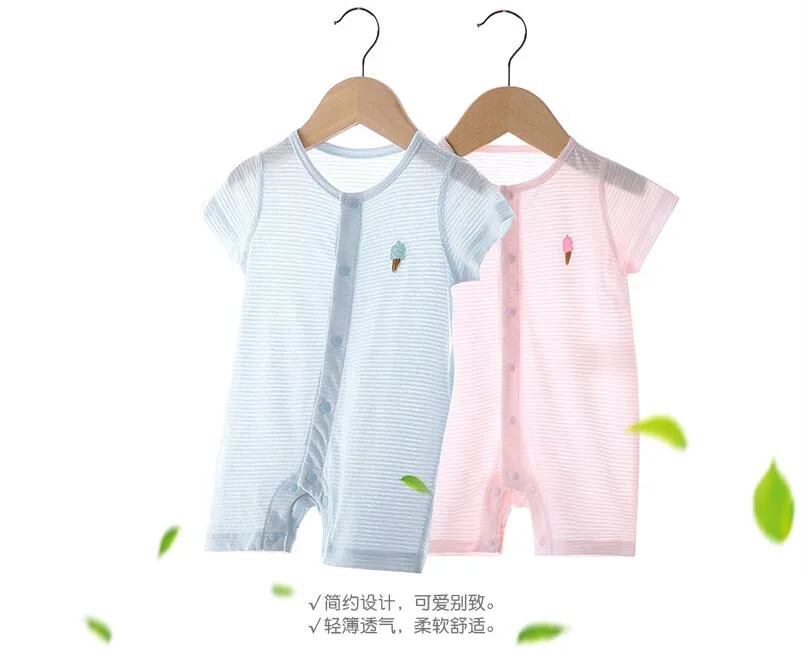 2020 가을 모델 여름 색상 면화 신생아 onesies 면화 아기 옷이 아기 침낭으로 변경 2 착용