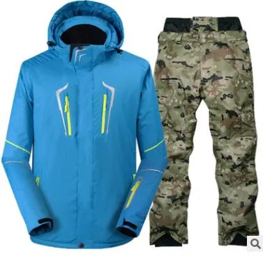 Mens ski jacket clearance and pants set
