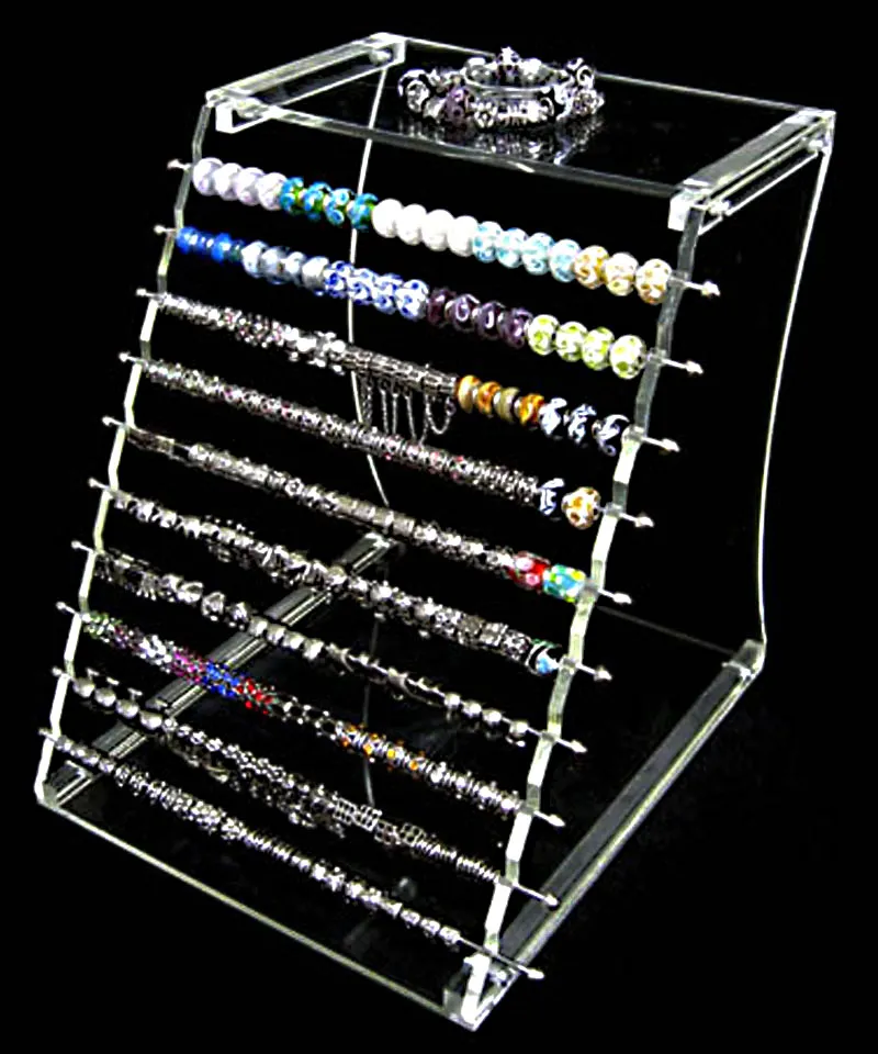 MIASOL PANDORA CHARM PEADS TROLL CHAMILIA PEADS HOLKARE SHOW CASE ARGANISER SWIVEL COUNT ACRYLIC Display Pärlor ingår inte2772