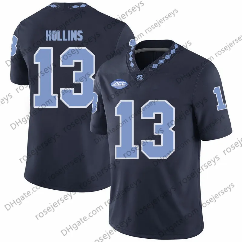 DHgate UNC Tar Heels 13 Mack Hollins 64 Jeff Saturday 87 Brandon Tate 88 Hakeem Nicks 2024 Retired Player Jersey in Light Blue Navy White Sports Outdoors