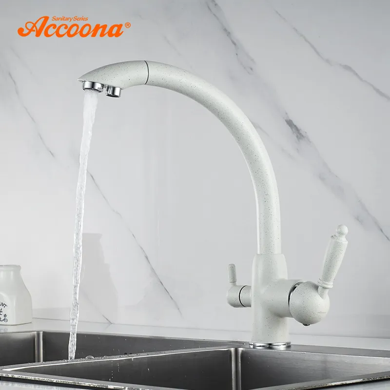 Accoona New Arrival Küchenarmatur 360 Grad-Rotation mit Wasseraufbereitung Kalt- und Heißwasserhähne A5179-7