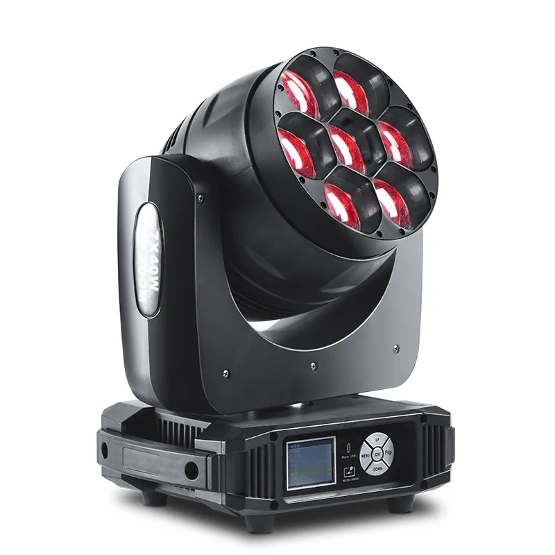 W4 LED 7*40w 4in1 LED Moving Head Zoom Light RGBW Infinite Mixture for Stage DISCO dj Party