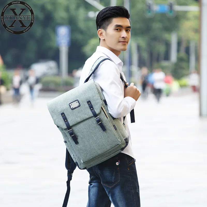 Studenci o dużej pojemności plecak odłogowy moda mody męskie torby mężczyzn