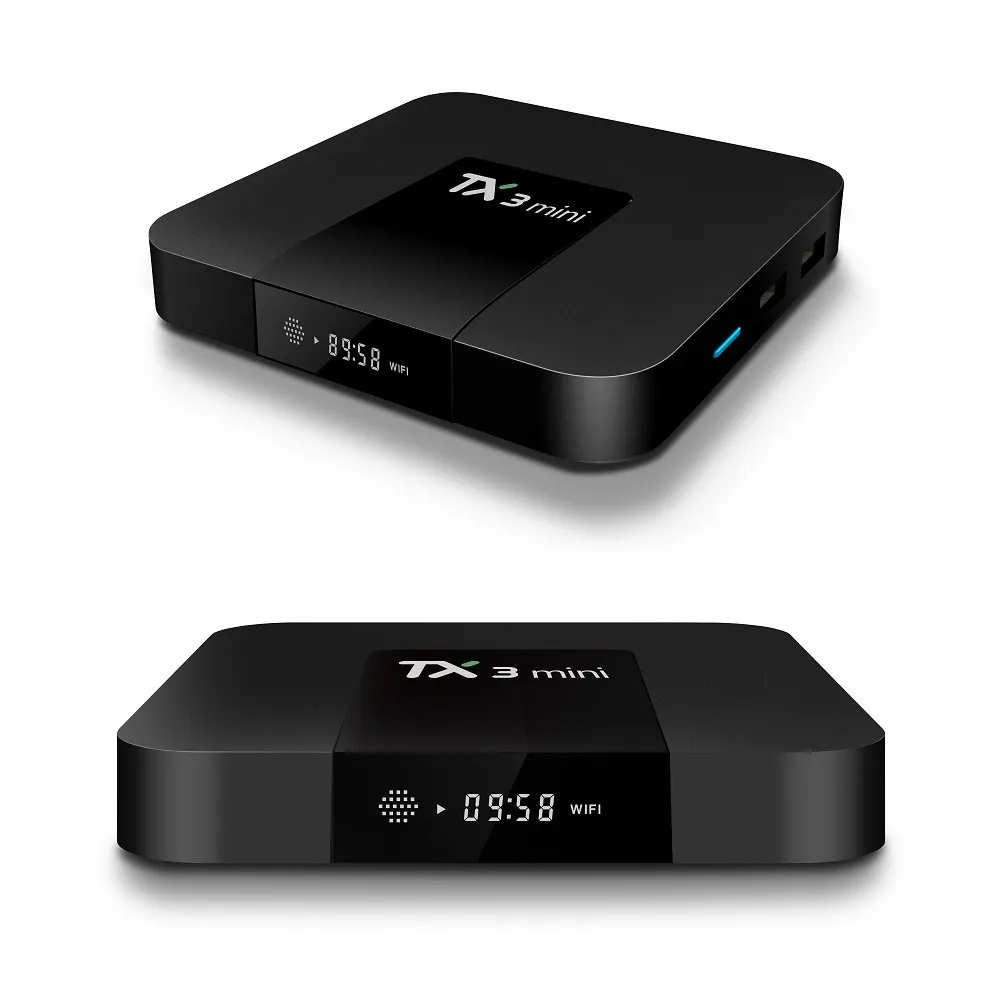 TX3 mini Android 8.1 TV BOX 2 GB 16 GB Amlogic S912 octa Core dual wifi bt Lettore multimediale smart Box