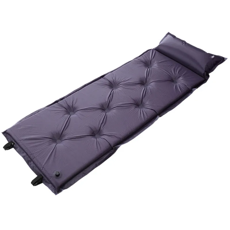 Matelas pneumatique Camping en plein air pique-nique résistant à l'humidité ultraléger mousse auto-gonflante matelas pneumatique résistant à l'humidité tapis de couchage avec Pi2904