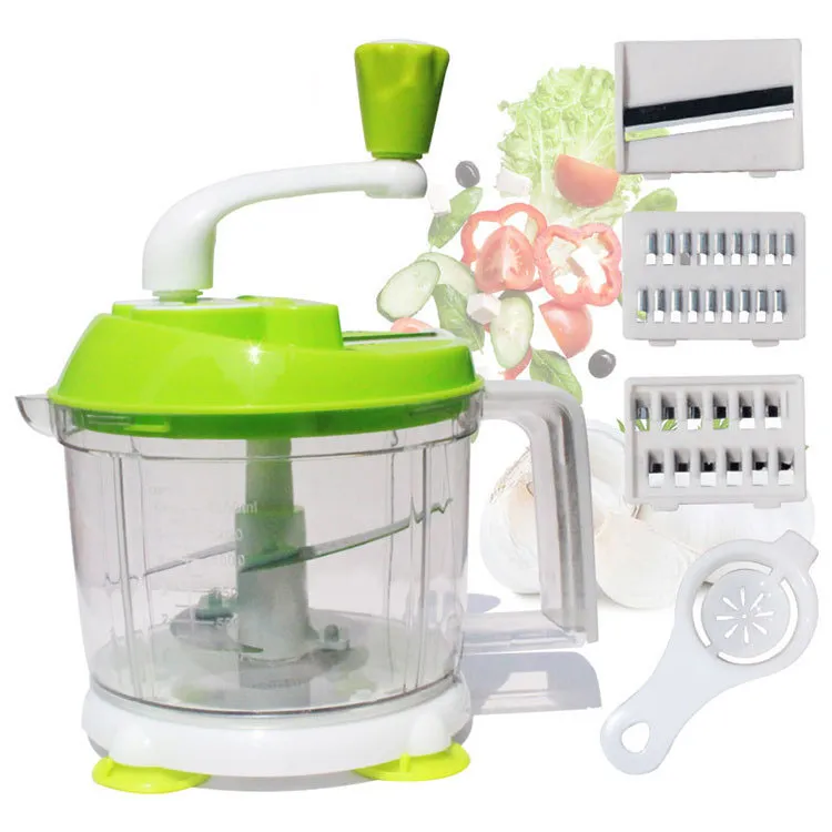 Multifunction Kitchen Tools Seasoning Meat Grinder Adjustable 3 Levels Manual Shredder Vegetables Cutter Chopper Cooking Blender