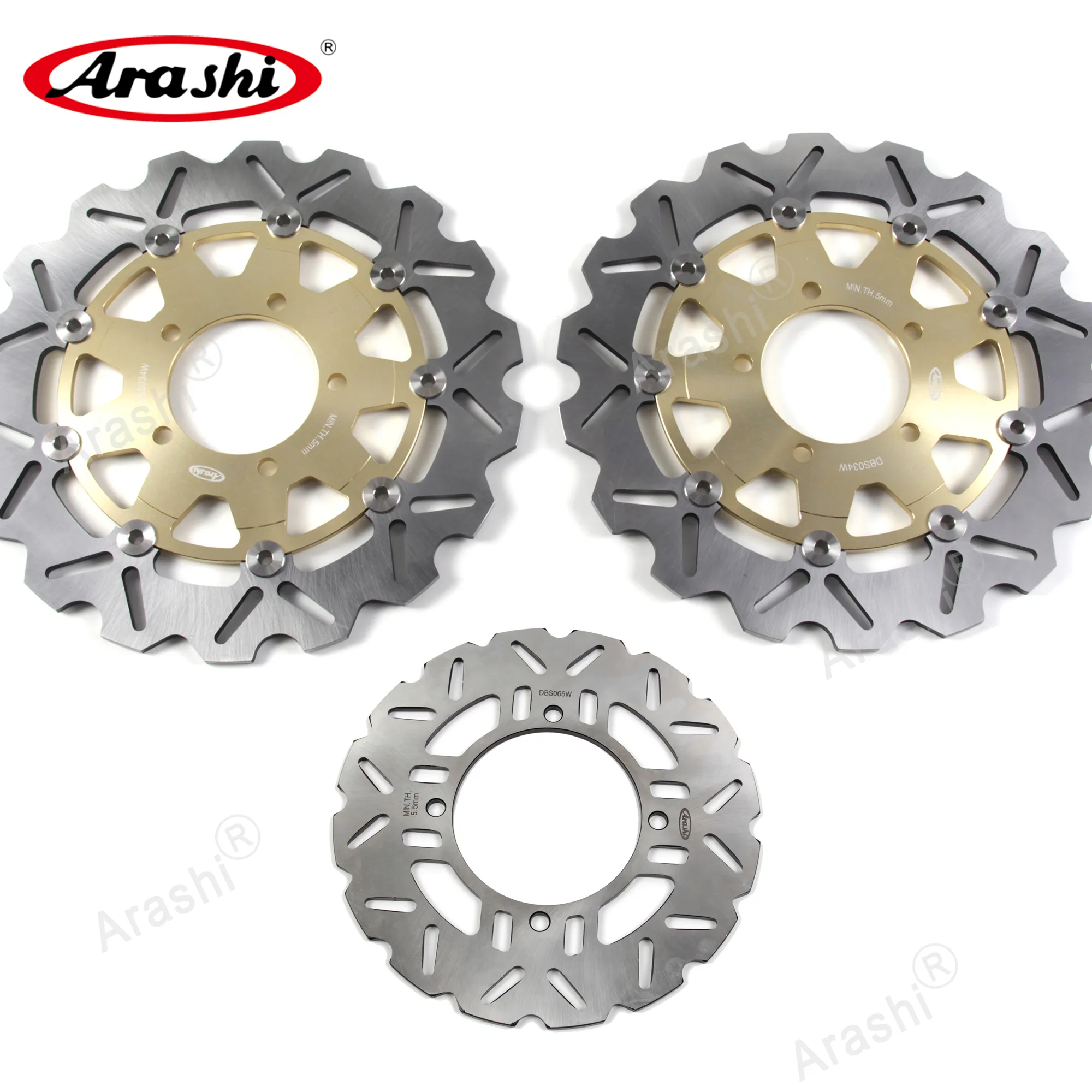 Arashi 1 jeu pour Kawasaki Versys 1000 12-14 CNC disque de frein avant arrière Rotors VERSYS 1000 2012 2013 2014