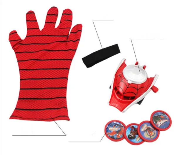 enfants en plastique lanceur d'araignée gants gants de jeu de rôle