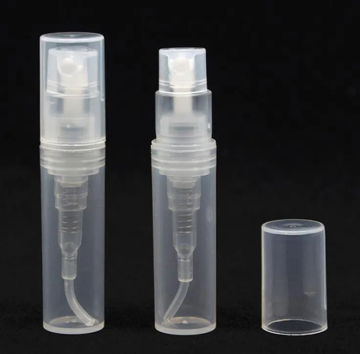 1000 stks Plastic Parfum Spray Lege Fles 2ML 2G Hervulbare Sample Cosmetische Container Mini Kleine Ronde Atomizer SN448