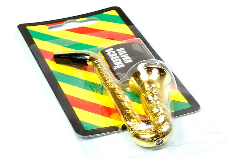 Nieuwe Collectie Uitstekende Kwaliteit Roken Pijp Mini Saxofoon Trompet Vorm Metalen Aluminium Tobacco Pipes Nieuwheid Items Gift Grinder Rookgereedschap