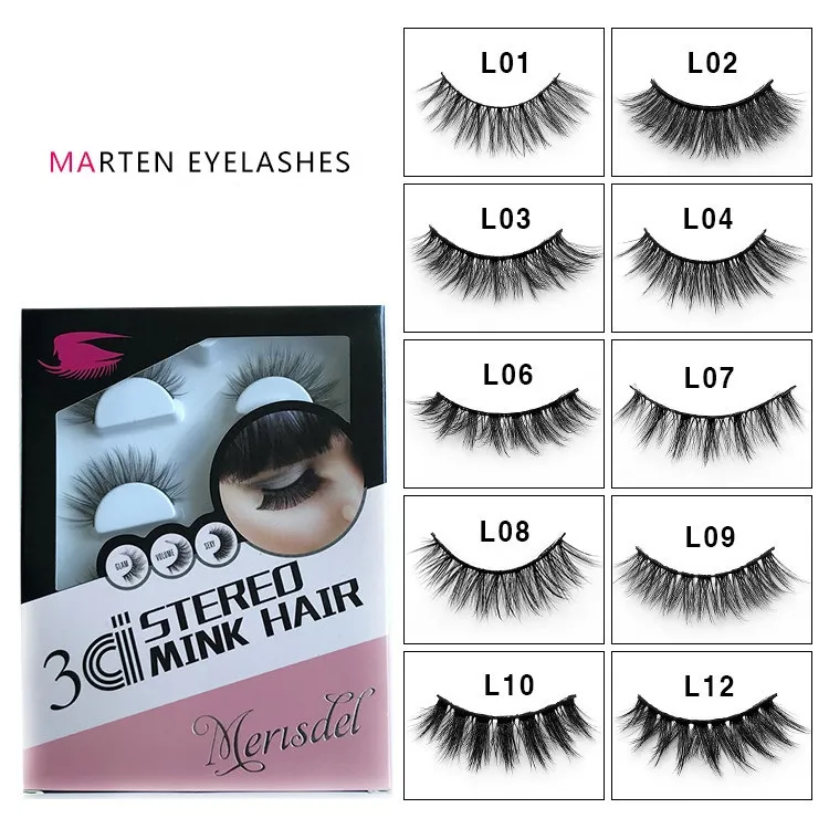 4 Pairs Natural False Eyelashes Fake Lashes Long Makeup 3d Mink Lashes Eyelash Extension Mink Eyelashes