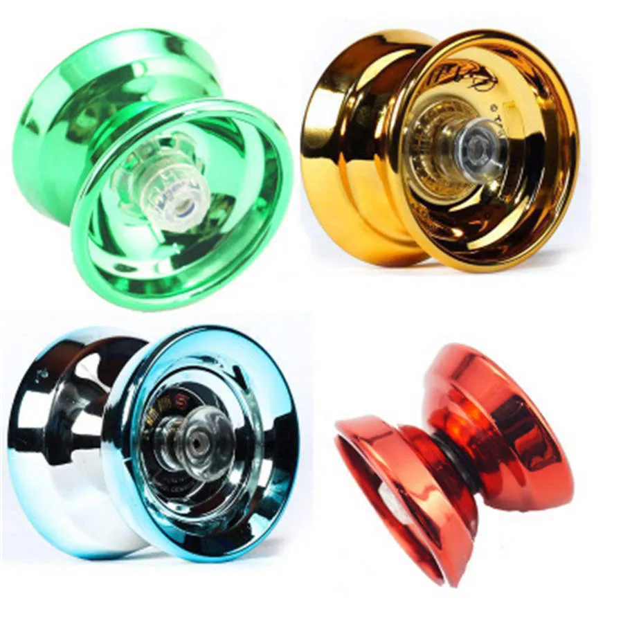 Metal yoyo top çocuk oyuncakları metal yatak ipi hile yo-yo topu komik yoyo profesyonel eğitim oyuncakları