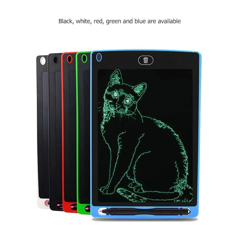 8.5 inch LCD-scherm Tablet Drawing Board Blackboard Handschrift Pads Gift voor kinderen Papierloze Kladblok Tabletten Memo met opgewaardeerde Pen 5 Kleur