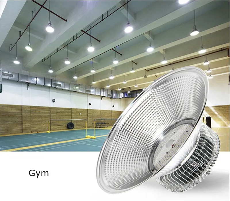 100W 150W 200W 250W 400W LED de alta Bay Luz 6000-6500k Commercial alta industrial Bay Led Loja Luz Armazém fixação de lâmpada