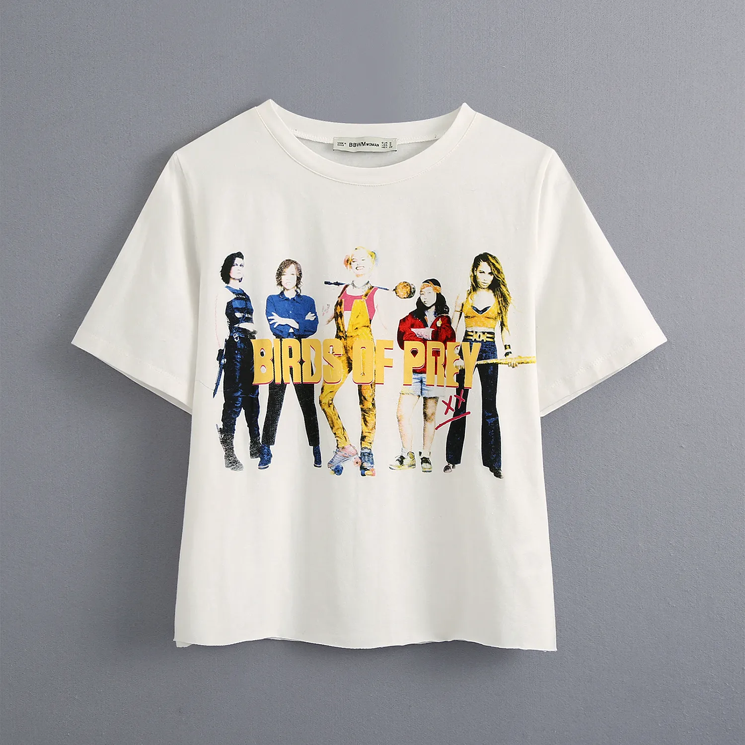 Le donne delle magliette del cotone bianco Ffigure lettera stampata Maglietta 2020 di estate di modo casuale T-shirt Streetwear Tees Top manica corta camicette