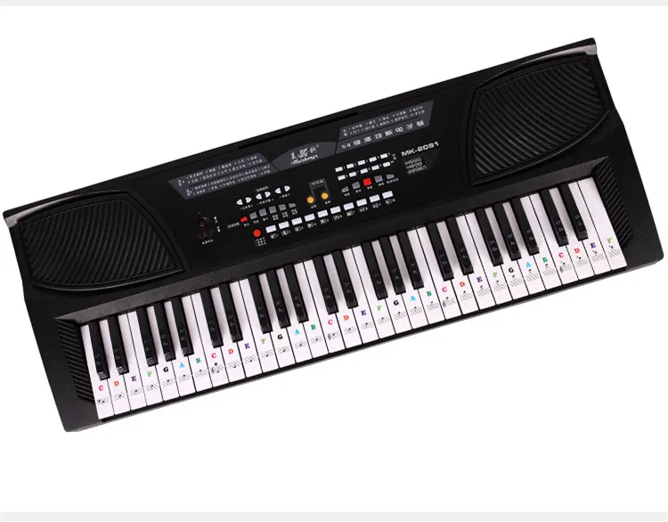 61 teclas de piano teclado adesivos grand/vertical/elétrica piano stave  anotação nota tira etiqueta símbolo para iniciantes estudantes - AliExpress