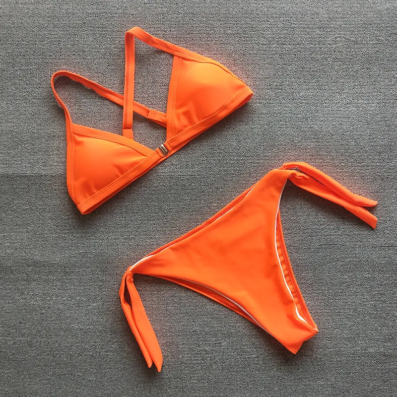 Sexy Bikini Women Hot Sale Heatwave Thong Bikini Bottoms in Neon Orange  Swimwear Women Bathing Suit Summer Beachwear Hot