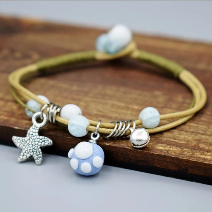 Bracelet charme de la mode gros- perles en céramique 19 modèles pour les options modèle de bijoux de mode pas. NE931-1