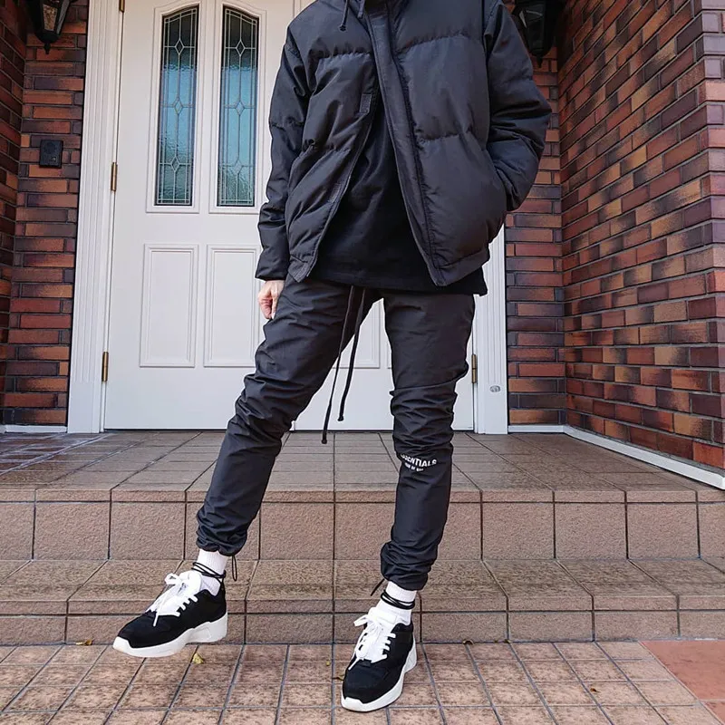 Nylon track pants men on sale